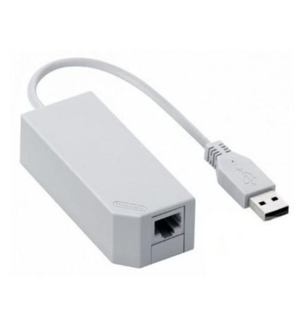 Контроллер USB 2.0 to Ethernet - Сетевой адаптер 10 - 100Mbps с проводом, White, Blister Q300