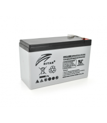 Аккумуляторная батарея AGM RITAR HR1228W, Gray Case, 12V 7.0Ah ( 151 х 65 х 94 (100 ) 2.08kg Q10