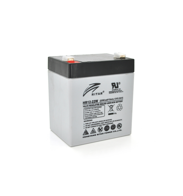 Аккумуляторная батарея AGM RITAR HR1222W, Gray Case, 12V 5.0Ah ( 90 х 70 х 101 (107 ) 1.55kg Q10