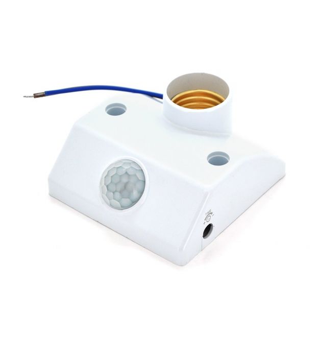 Инфракрасный датчик движения,220V макс. нагрузка 100W E27, White