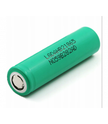 Аккумулятор 18650 Li-Ion LG LGDAHB21865, 1300mAh, 30A, 4.2 - 3.7 - 2.5V, GREEN