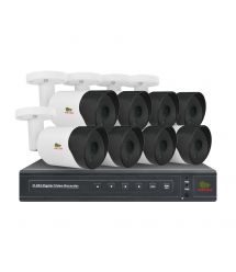 2.0MP Набор для улицы AHD-24 8xCAM + 1xDVR + HDD