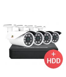 2.0MP Набор для улицы PRO AHD-35 4xCAM + 1xDVR + HDD