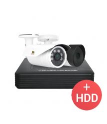 2.0MP Набор для улицы PRO AHD-36 2xCAM + 1xDVR + HDD