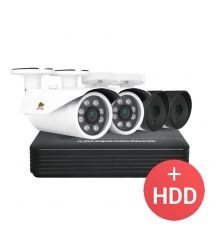 2.0MP Набор для улицы PRO AHD-41 4xCAM + 1xDVR + HDD