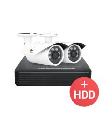 2.0MP Набор для улицы PRO AHD-42 2xCAM + 1xDVR + HDD