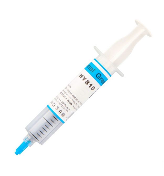 Паста термопроводная HY-810 20g, шприц, Grey, 4,63W - m-K, 0.0087C-in&ampsup2 - W, -30280, OEM Q20