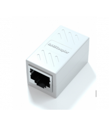 Соединитель RJ45 8P8C мама - мама RJ45 для соединения кабеля, экранированный, белый, Q100