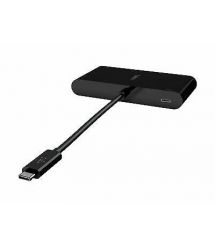Адаптер Belkin USB-C - Ethernet HDMI VGA USB-A 100W PD black