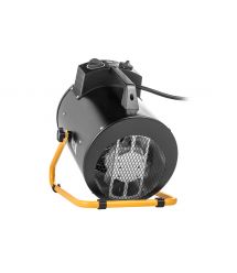 Neo Tools Теплова гармата електрична, 5кВт, 100м кв, 366м куб/год, 380В, нагрів. елемент - нерж. сталь, IPX4, чорний