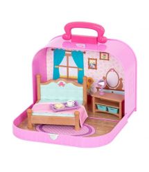 Игровой набор Li'l Woodzeez Кейс фиолетовый (Спальня) с аксессуарами WZ6598Z
