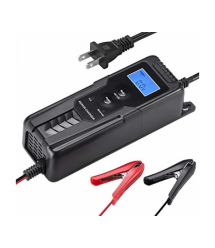 Автоматичний ЗП для акумулятора 6V - 12V, R12, 100-240V, 0,45-10А, LCD, клеми (AGM - GEL - Lead)