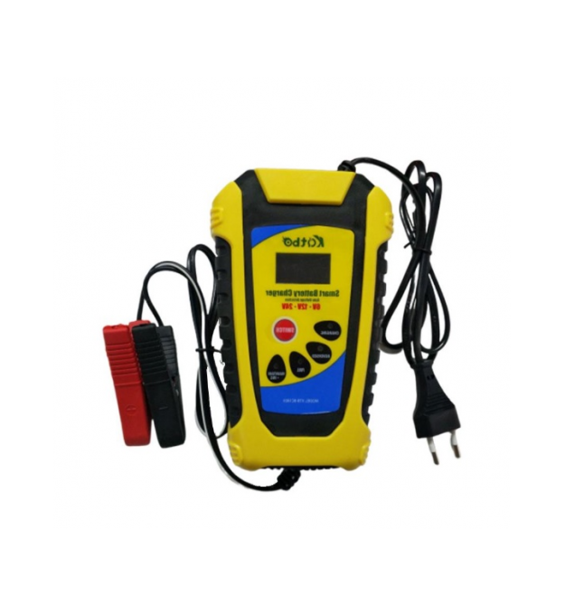 Автоматическое ЗУ для аккумулятора Katbo KTB-BC1803 6V - 12V - 24V, 2-6A, LCD, клеммы (AGM - GEL - Lead - MF)