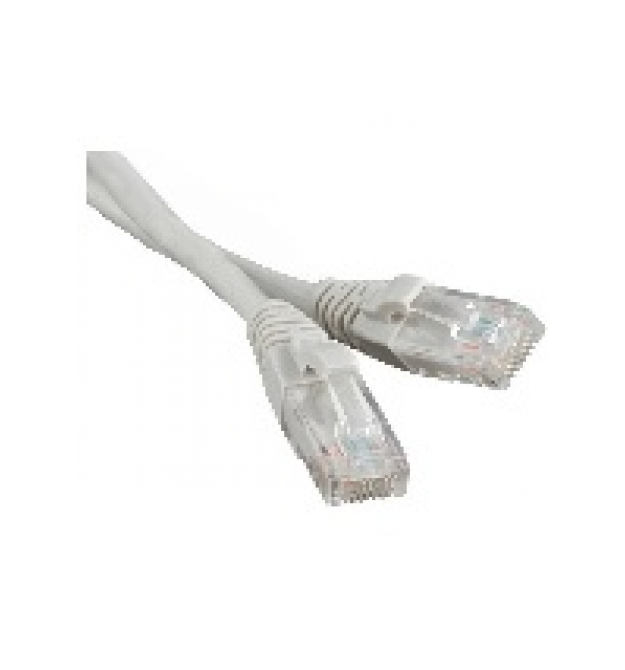 Патч-корд литой RITAR, UTP, RJ45, Cat.5e, 0,25m, серый, Cu (медь)