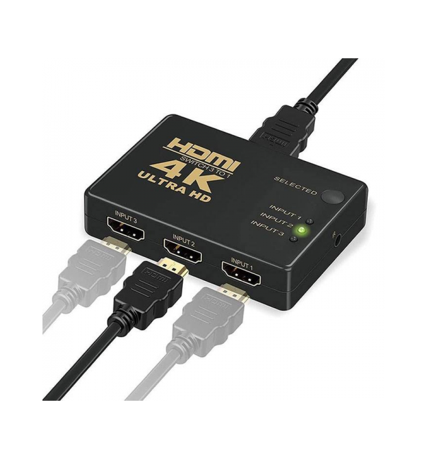 Пасивний HDMI світч з пультом ДУ IR, 1080р, 1,4 версія, 1-3 порти