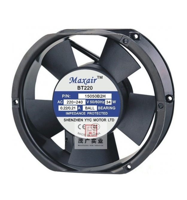 Кулер для охлождения серверных БП BT-220 12025 DC sleeve fan 2pin под пайку - 120*120*25мм, 220V - 0,22A, 2600об - мин