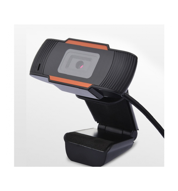 Вебкамера с гарнитурой F37, 480p, пласт. корпус, Black, OEM