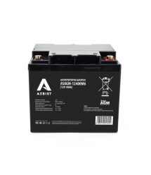 Аккумулятор AZBIST Super AGM ASAGM-12400M6, Black Case, 12V 40.0Ah ( 205 x171 x 196 ) Q1