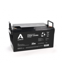 Акумулятор AZBIST Super AGM ASAGM-12650M6, Black Case, 12V 65.0Ah ( 357 х 171 х 196 ) Q1