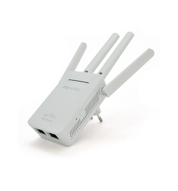 Усилитель WiFi сигнала с 4-мя встроенными антеннами LV-WR09, питание 220V, 300Mbps, IEEE 802.11g - n, 2.4-2.4835GHz, BOX