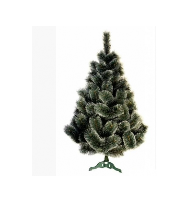 Штучна ПВХ ялинка (білі кінчики), 1.0м