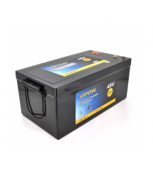 Аккумуляторная батарея Vipow LiFePO4 51,2V 50Ah со встроенной ВМS платой 40A, 48V (520x269x220)