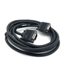 Кабель VGA 1.5m, male to male (папа-папа), 1 феррит, черный, Пакет Q125