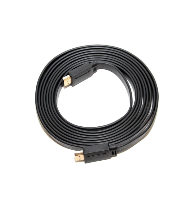 Кабель Merlion HDMI-HDMI 3.0m, v1.4, плоский Black, (Блистер), Q160