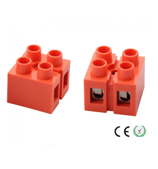 Клеммный блок H2519-2P 36A - 660V, материал медь, сечение провода 0.5-6мм2