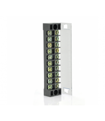 Клеммный блок H2519-9P 36A - 660V, материал медь, сечение провода 0.5-6мм2