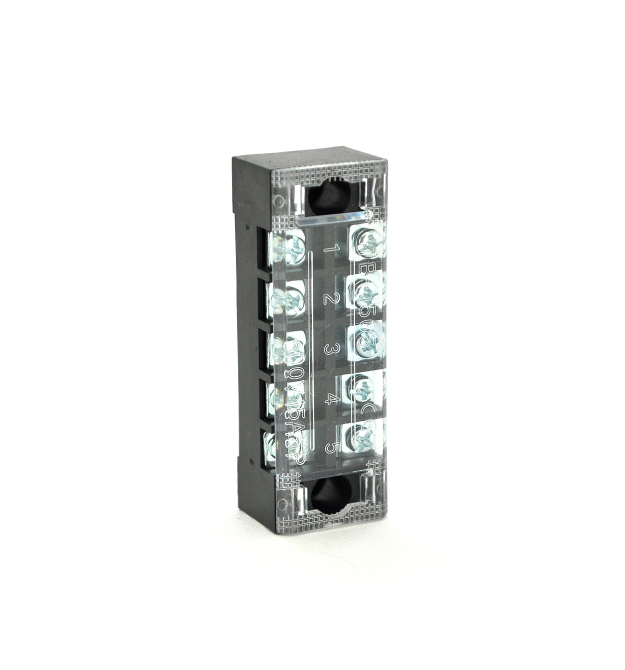 Клеммная колодка 5-разрядная TB-1505 15A - 600V, сечение провода 0,5-1,5мм2, 100 шт в упаковке, цена за штуку