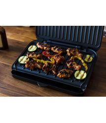 Гриль George Foreman 25810-56 Fit Grill Medium, 1630 Вт, антипригар.покр., поддон для жира, черный