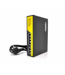 Комутатор Merlion 4 POE 10 - 100 + 2 RJ45 10-100 + вбудований блок живлення 52 V1.38A