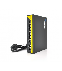 Комутатор Merlion 8 POE 10 - 100 + 2 RJ45 10 - 100 + встроенный блок питания 52V 1.8A