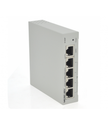 Комутатор POE 48V Mercury S105P 4 портов POE + 1 порт Ethernet (Uplink ) 10 - 100 Мбит - сек, БП в комплекте, BOX Q200 (258*196