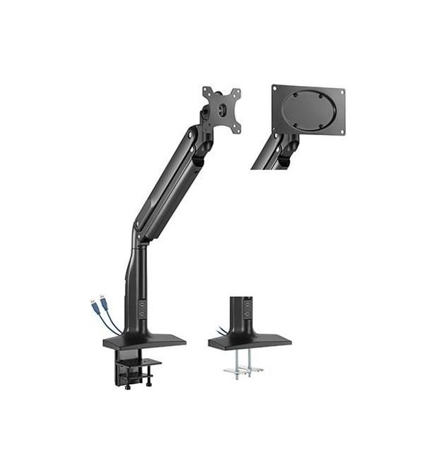 2E Подставка для монитора, настольная, 1 монитор 17-43", USB 3.0 x2