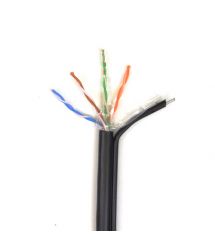 UTP 4*2*0.5-CU PE MP кат.5е (UTP медь наружный с несущей проволокой) бухта 305м