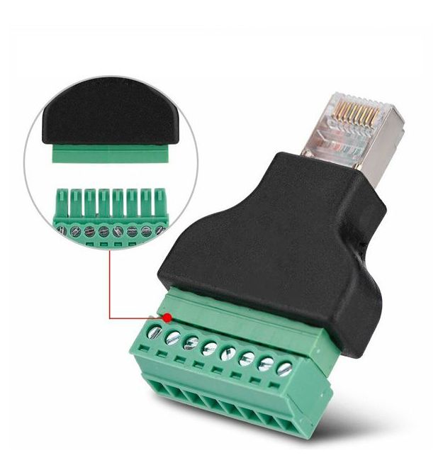 Коннектор RJ45 под зажим