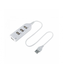 Хаб USB 2.0 4 порта, White, 480Mbts питание от USB, Blister Q200