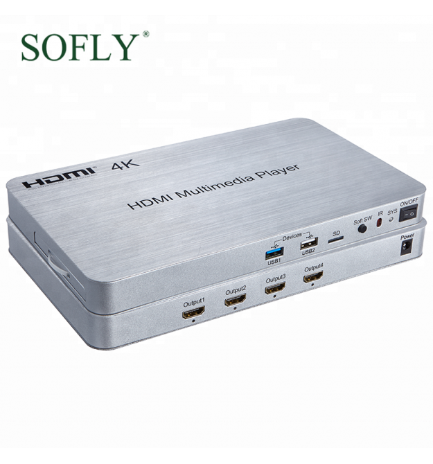 Матричный HDMI переключатель SFX HDMP-V1.4, 4Kx2K@30Hz, 4-ways media player