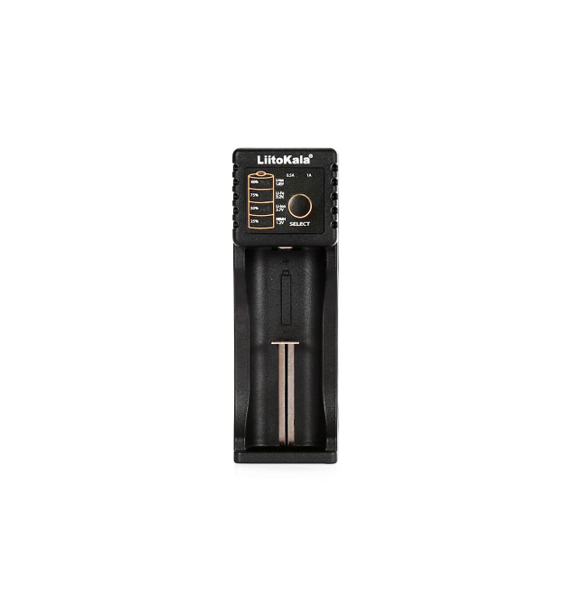 ЗУ универсальное Liitokala Lii-100B, 1 канал, LED дисплей, USB, поддерживает 3.7V Lion-3.2V Li-Fe-1.2V NIHM-26650-18650-AA