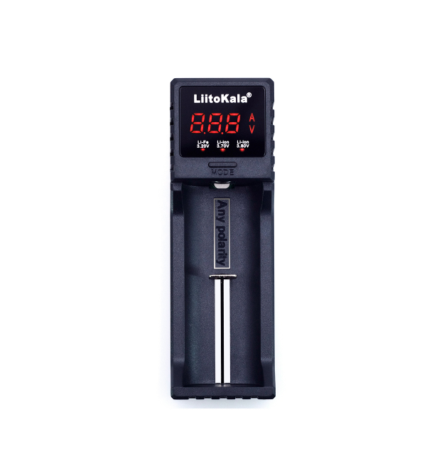 ЗП універсальне Liitokala Lii-S1,1 канал, LCD дисплей, підтримує Li-ion, Ni-MH та Ni-Cd AA (R6), ААA (R03), AAAA, С (R14)