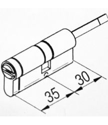 Цилиндр Salto DCE3 для замка Danalock V3 35x30 мм - DCE33530NID5