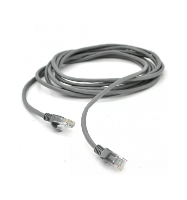 Патч-корд литой RITAR, CCA, UTP, RJ45, Cat.5e, 1.5m, серый Q1000