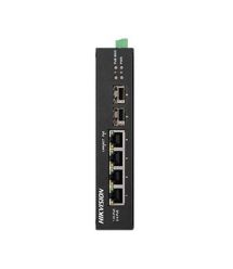 4-портовый неуправляемый POE коммутатор Hikvision DS-3T0506HP-E/HS