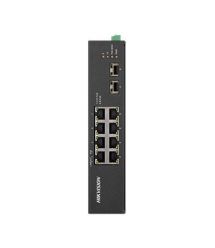 8-портовый неуправляемый POE коммутатор Hikvision DS-3T0510HP-E/HS