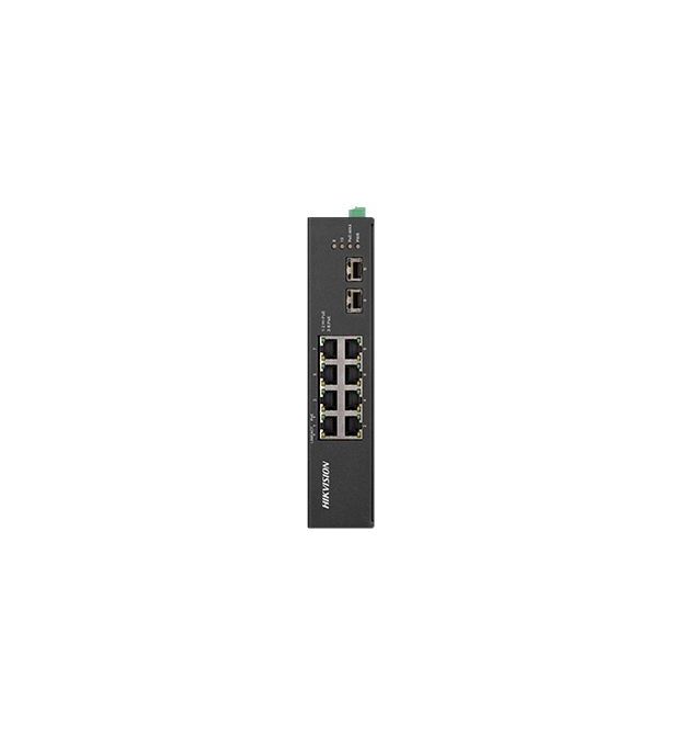 8-портовый неуправляемый POE коммутатор Hikvision DS-3T0510HP-E/HS