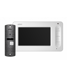 Комплект видеодомофона ARNY AVD-4005 Белый Серый
