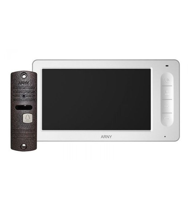Комплект видеодомофона ARNY AVD-7006 Белый Медный