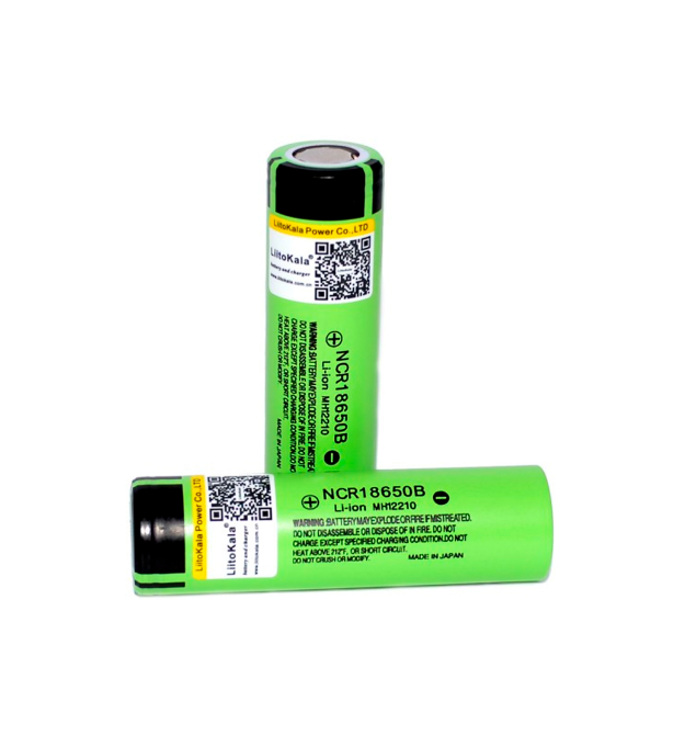 Аккумулятор 18650 Li-Ion LiitoKala Lii-34B-JT, 3400mah （3200-3400mah）, 3.7V (2.75-4.2V), Green, PVC BOX